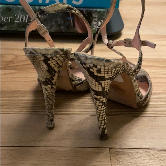 Bianca Buccheri Python T-strap Sandals - Picture 4 of 8
